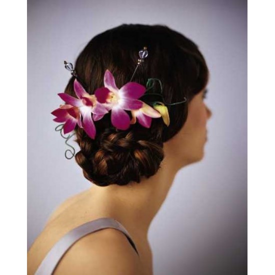 The Elegant Orchid Headpiece